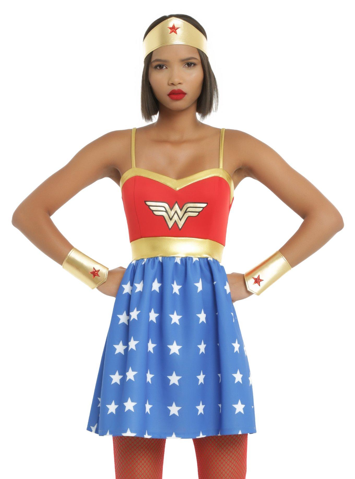 DC Comics Wonder Woman Cosplay Dress, RED, hi-res