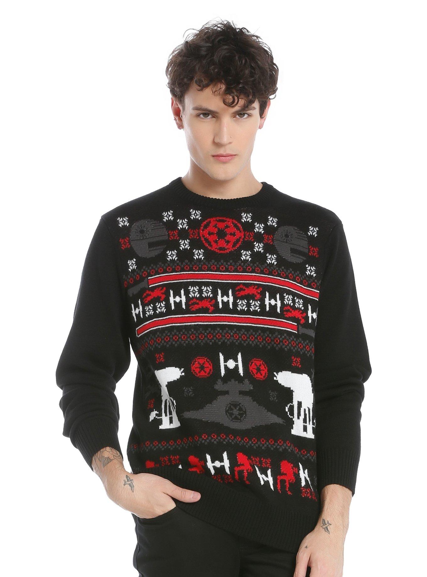 Star Wars Imperial Fair Isle Sweatshirt, BLACK, hi-res