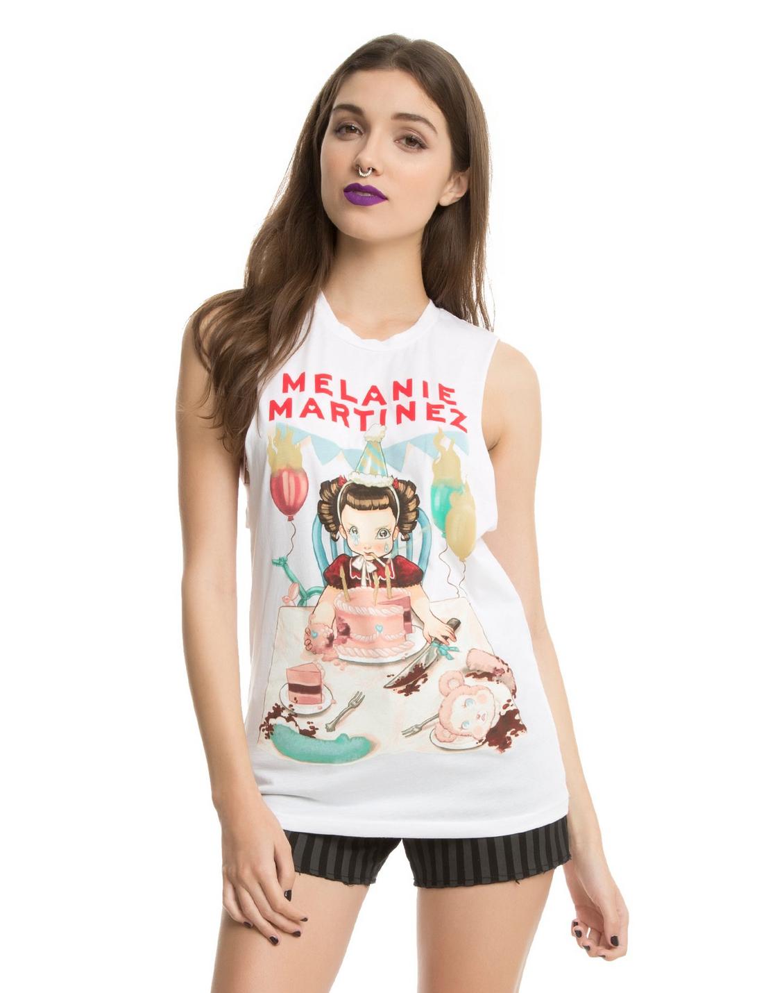 Melanie Martinez Cake Girls Muscle Top, WHITE, hi-res