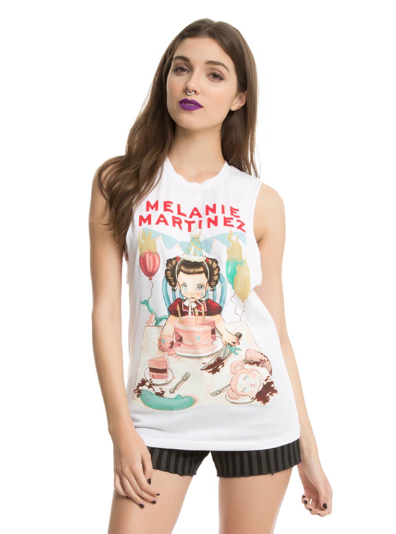 Melanie Martinez Cake Girls Muscle Top, WHITE, hi-res