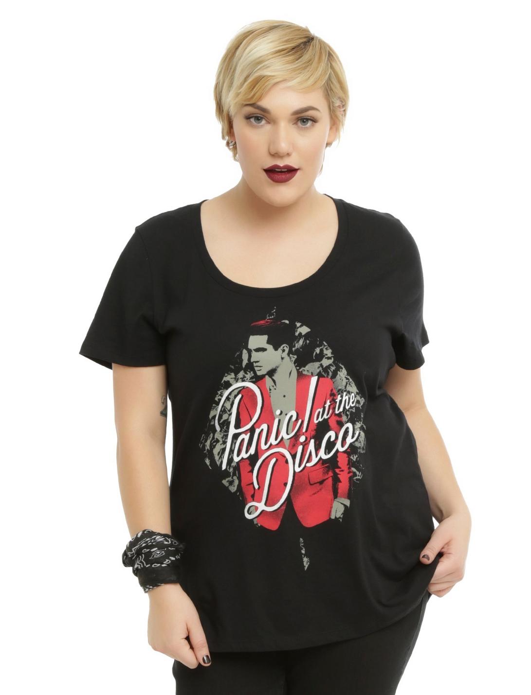 Panic! At The Disco Diamond Girls T-Shirt Plus Size, BLACK, hi-res