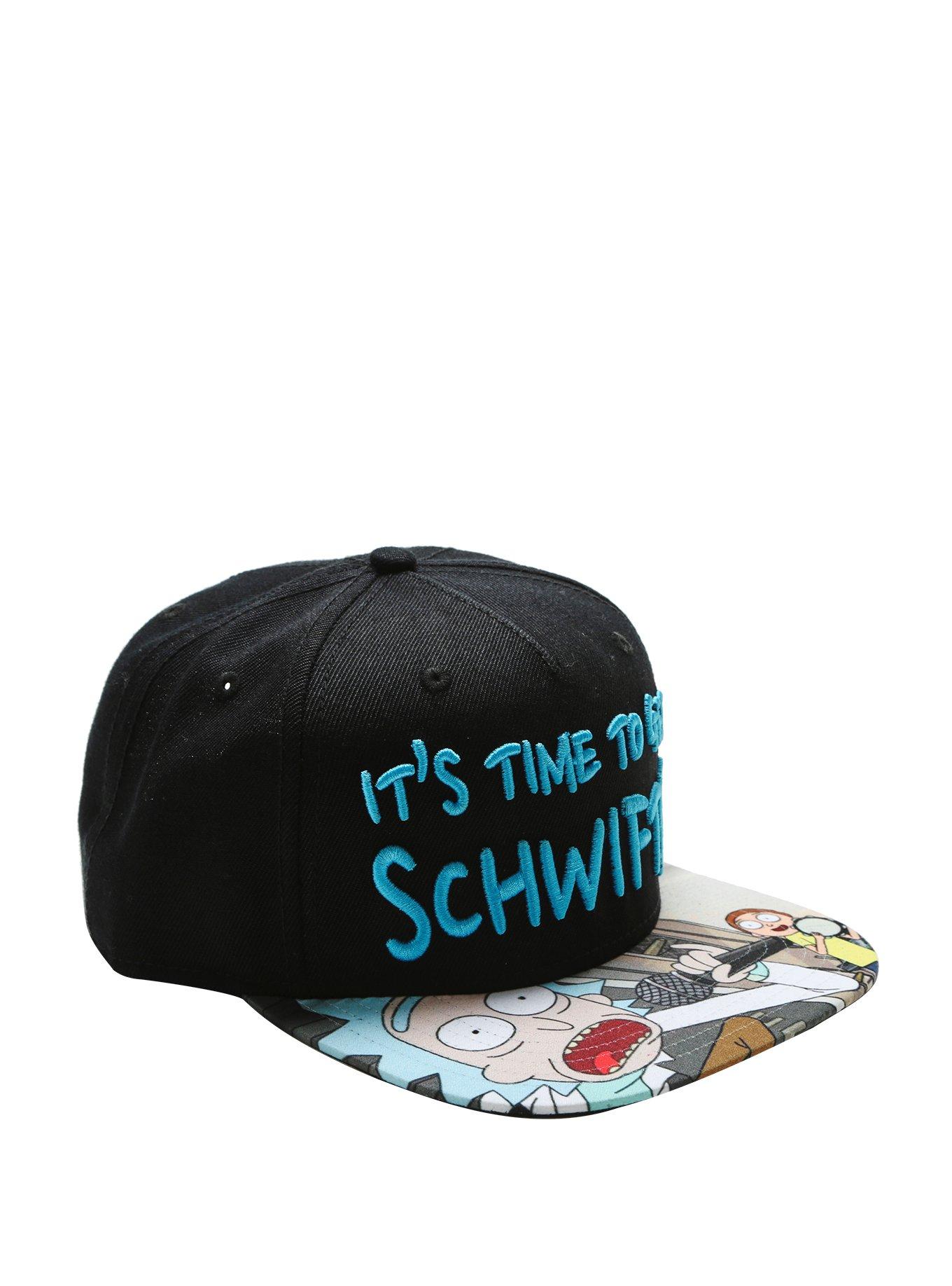 Rick And Morty It's Time To Get Schwifty Snapback Hat, , hi-res