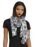 Harry Potter Toss Icons Oblong Scarf, , hi-res