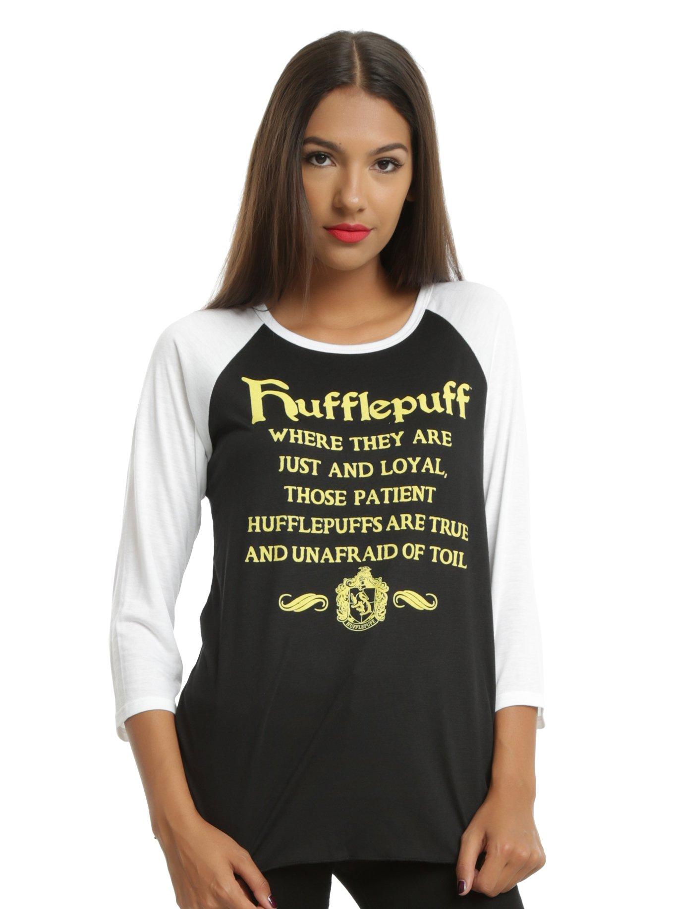 Harry Potter Hufflepuff Girls Raglan Tee | Hot Topic