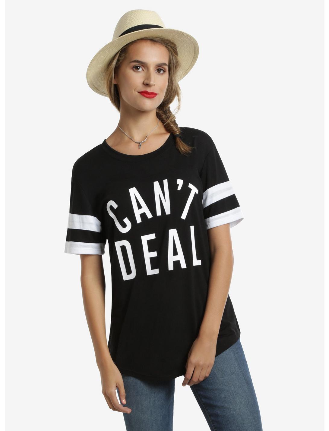Can't Deal Womens Tee, BLACK, hi-res