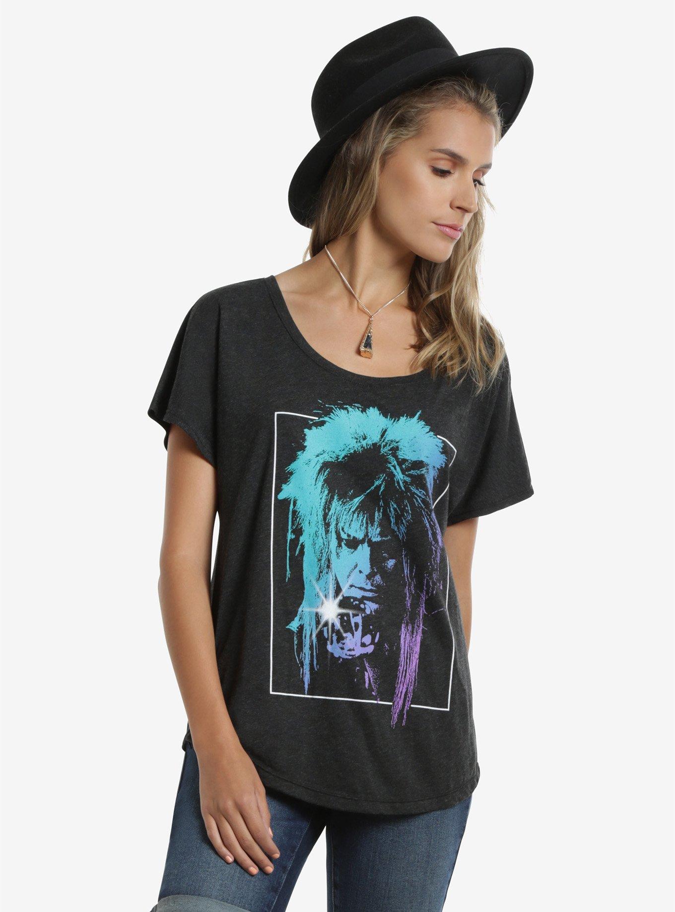 Labyrinth Jareth The Goblin King Womens Tee, BLACK, hi-res