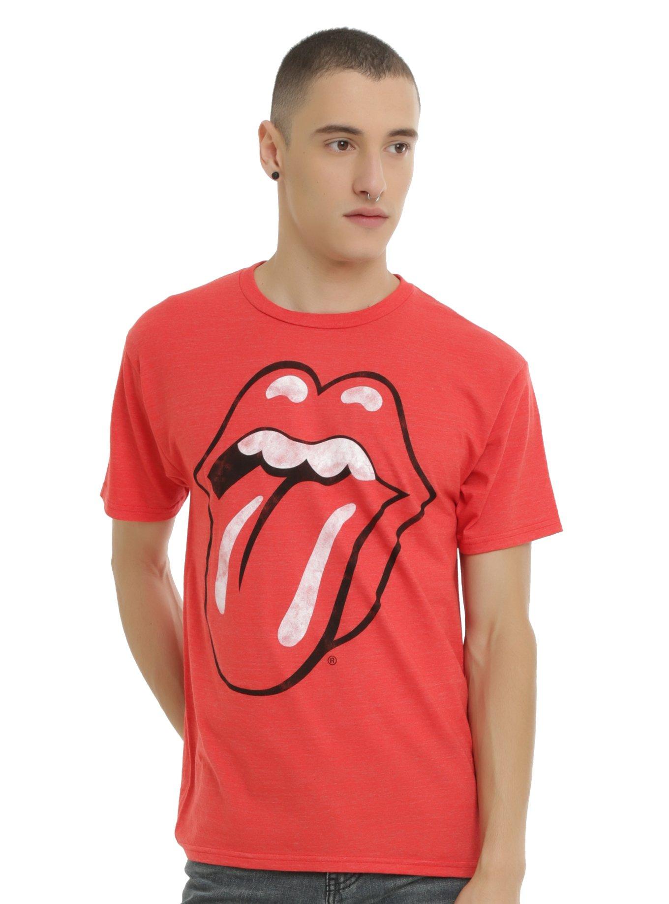The Rolling Stones Tongue T-Shirt, HEATHER RED, hi-res