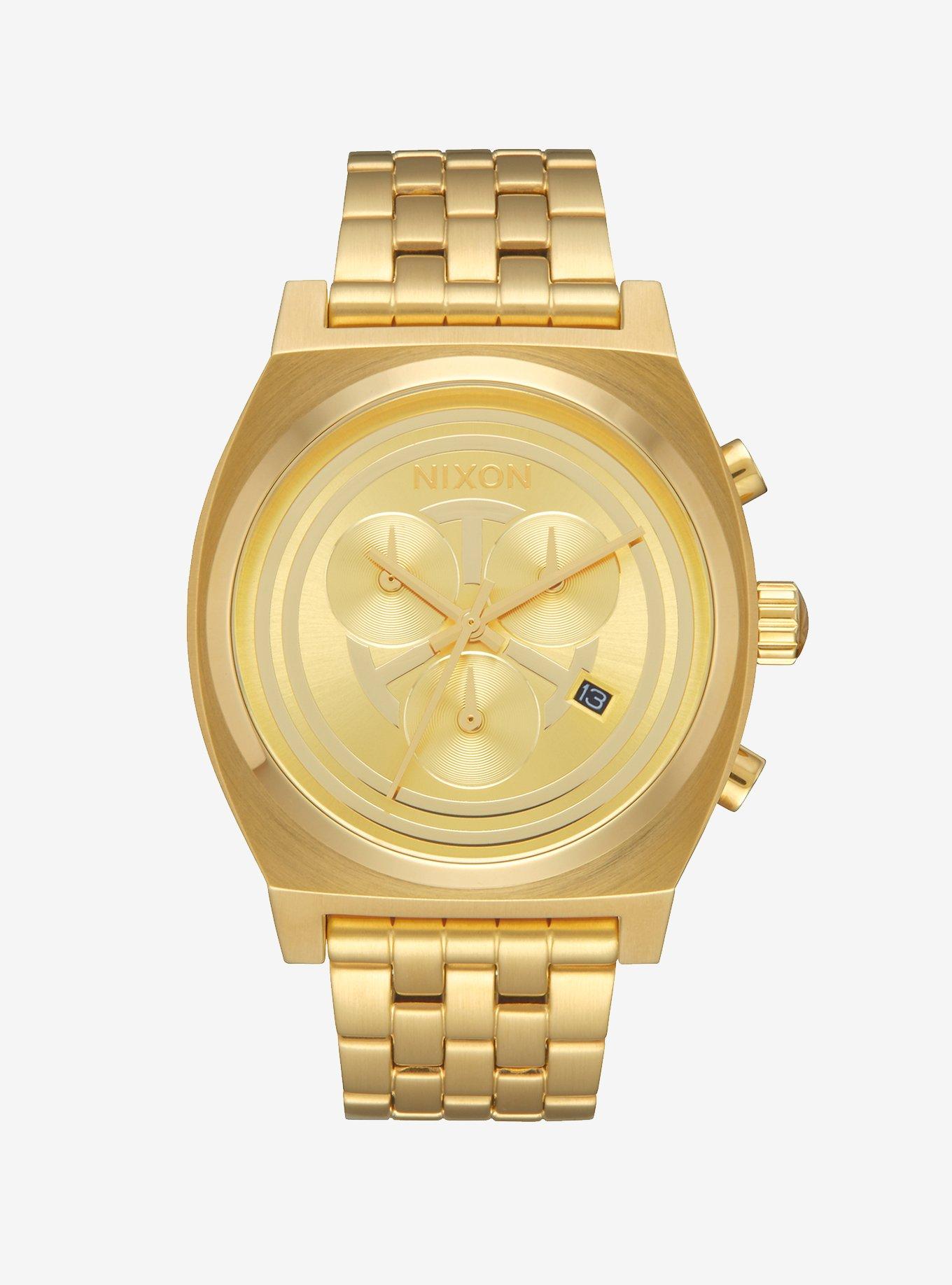 Star Wars Nixon Time Teller Chrono C-3PO Watch | BoxLunch