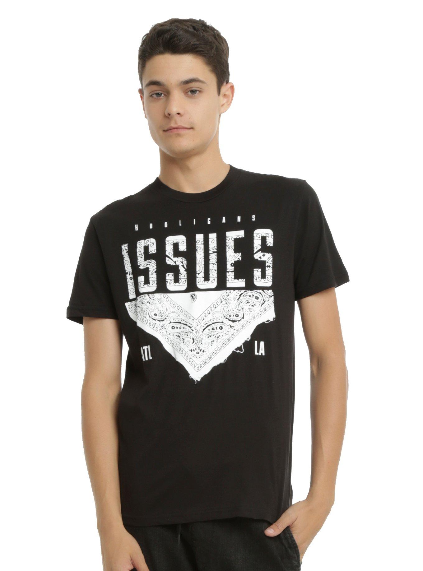 Issues Bandana Logo T-Shirt, WHITE, hi-res