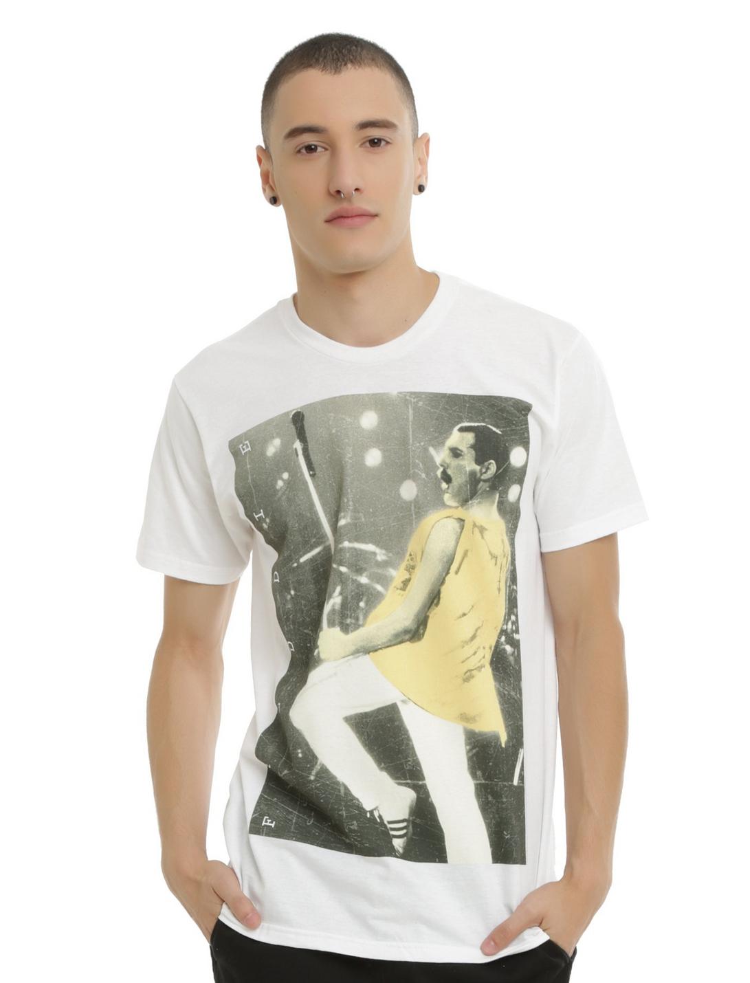 Queen Freddie Mercury Live '86 T-Shirt, WHITE, hi-res