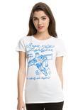 Disney Toy Story Buzz Lightyear Line Art Girls T-Shirt, BLACK, hi-res