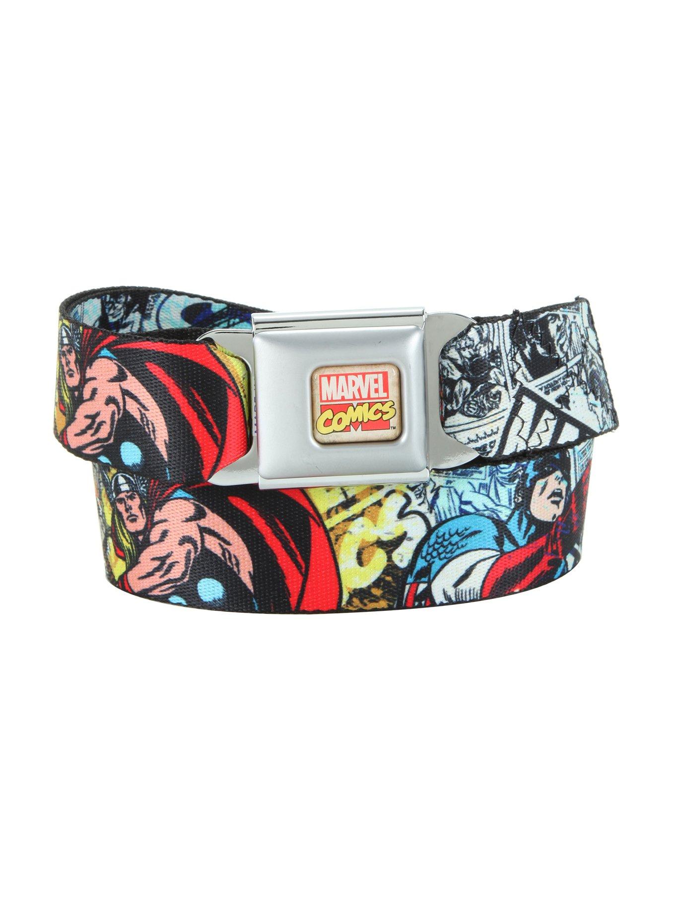 Marvel Comic Print Seat Belt Belt, , hi-res