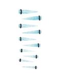 Blue Glitter Acrylic Taper Kit 2g - 1/2", , hi-res