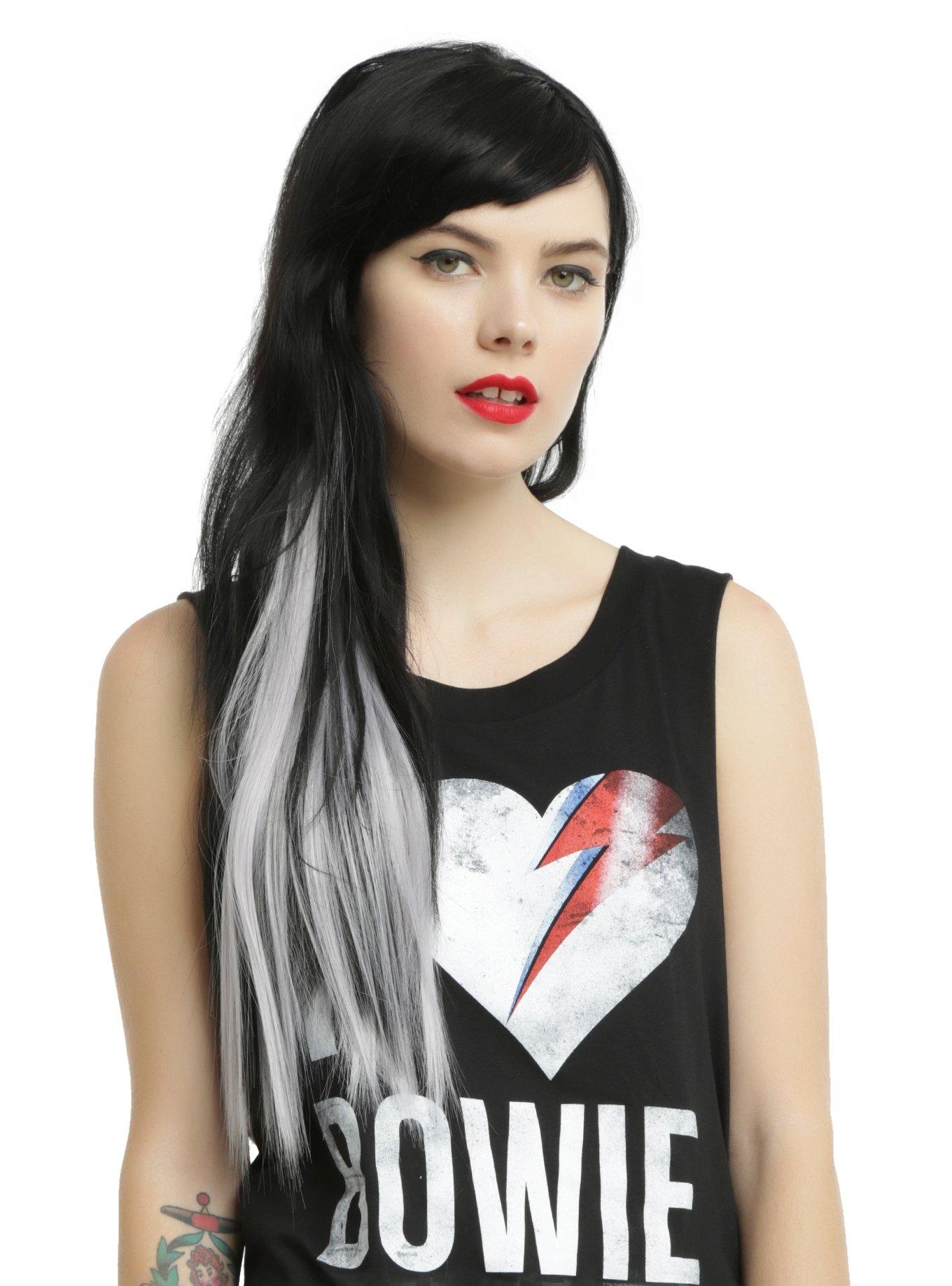 Silver Fox Clip In Hair Extension Hot Topic