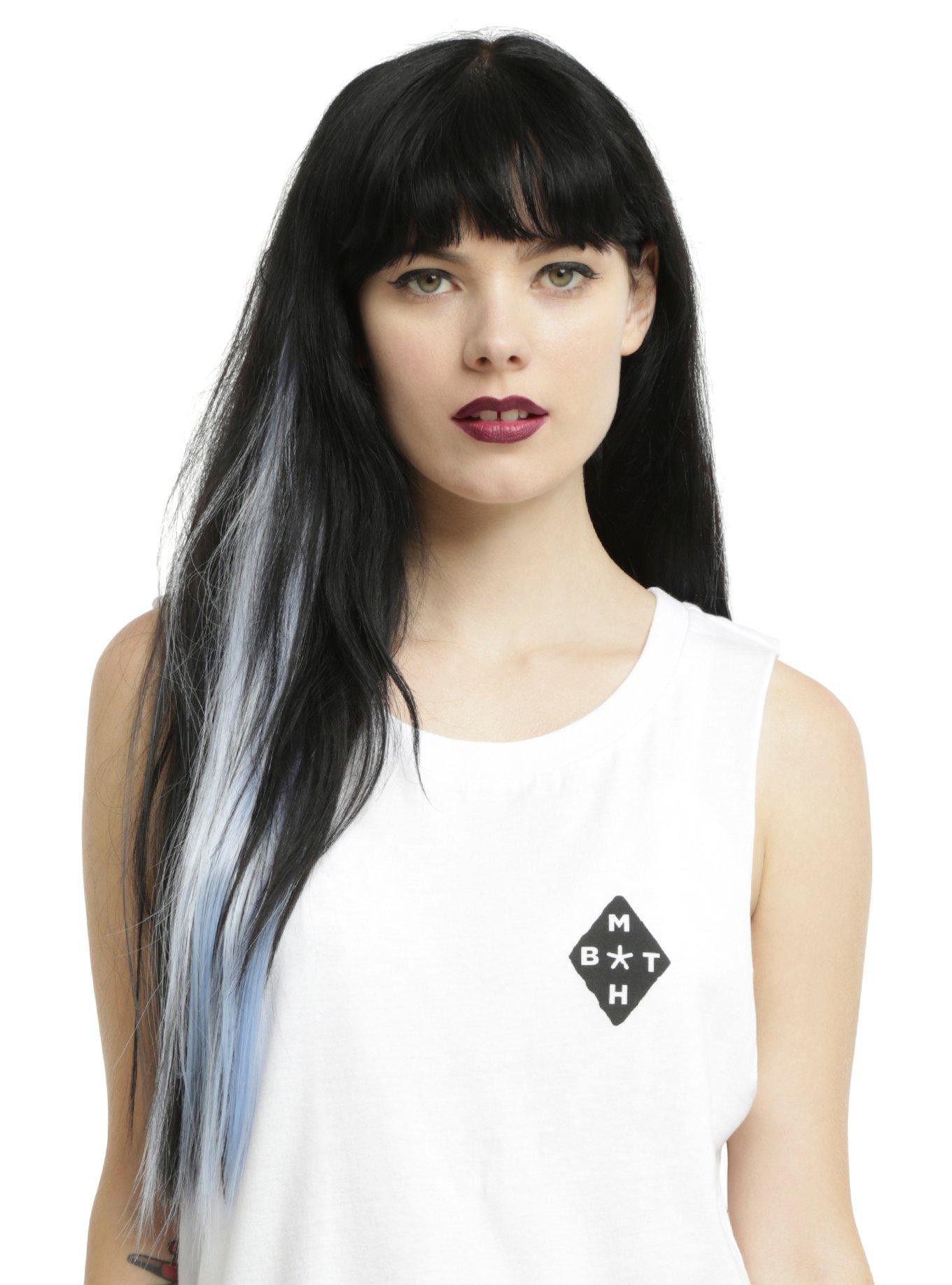 Pastel Blue Clip-In Hair Extension, , hi-res