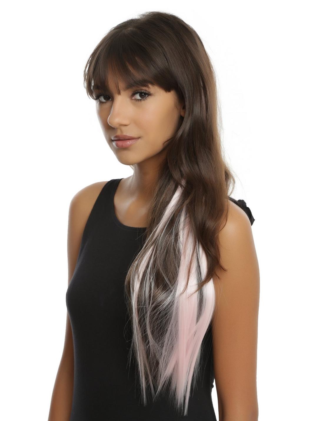 Pastel Pink Clip-In Hair Extension, , hi-res