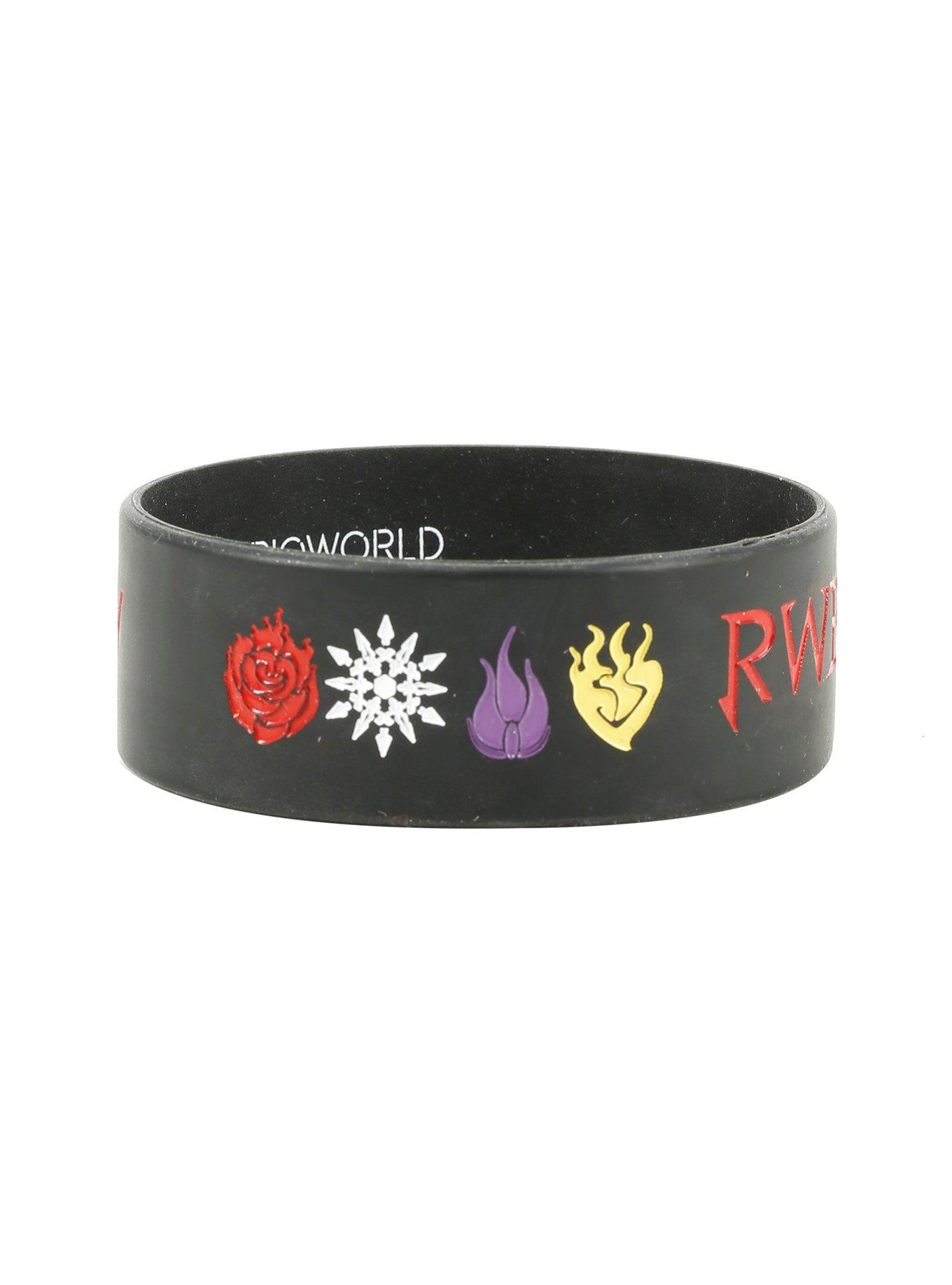 RWBY Team RWBY Emblems Rubber Bracelet, , hi-res