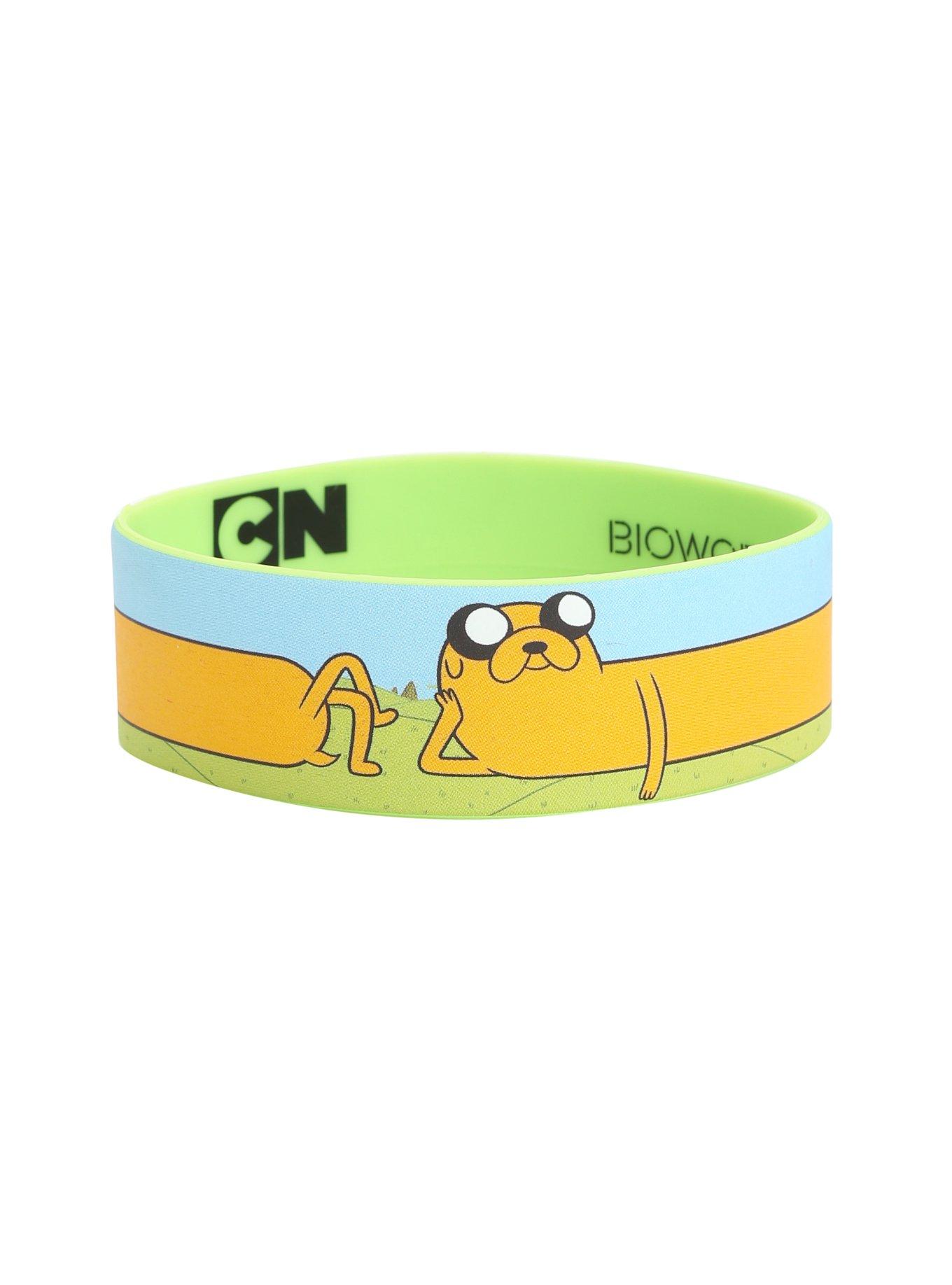 Adventure Time Jake Lying Down Rubber Bracelet, , hi-res