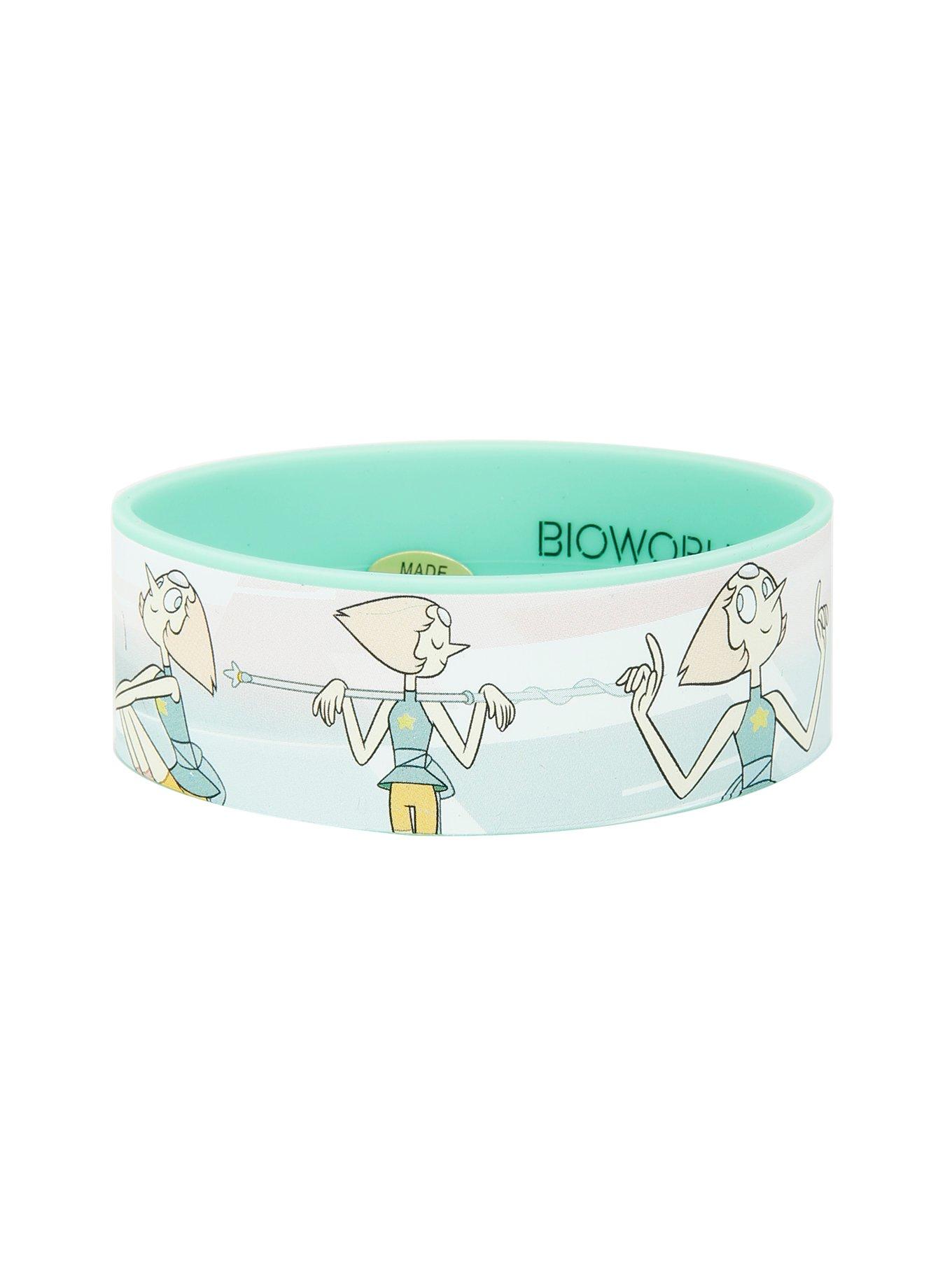 Steven Universe Pearl Rubber Bracelet, , hi-res