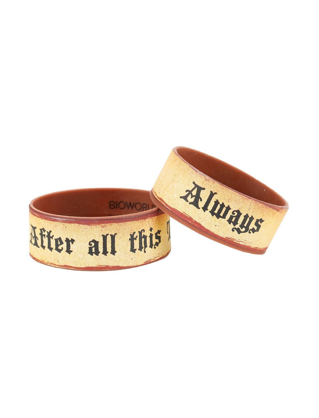 Harry Potter Always After All This Time Rubber Bracelet Set, , hi-res