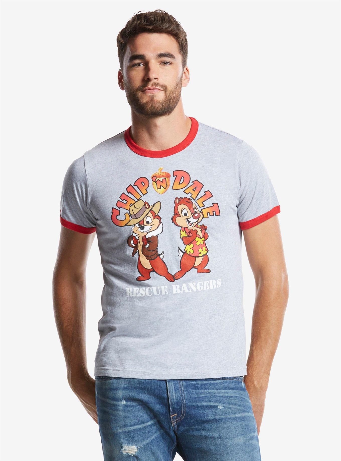 Disney Chip &lsquo;N Dale Rescue Rangers Ringer T-Shirt, GREY, hi-res