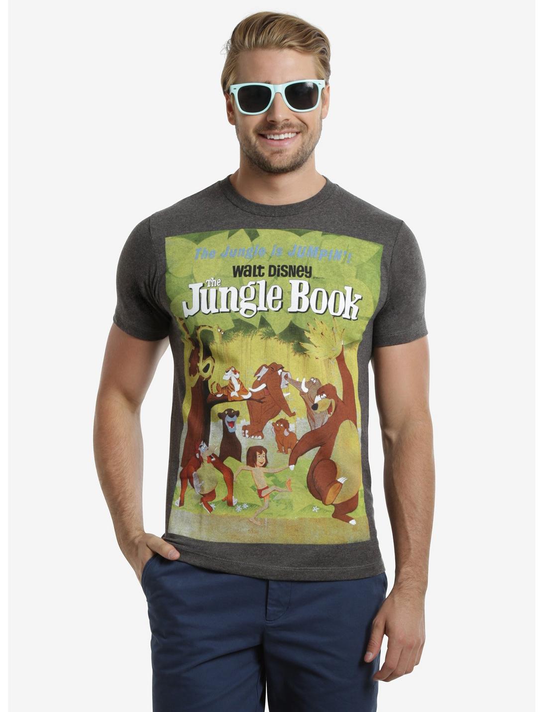 Disney The Jungle Book Poster T-Shirt, GREY, hi-res