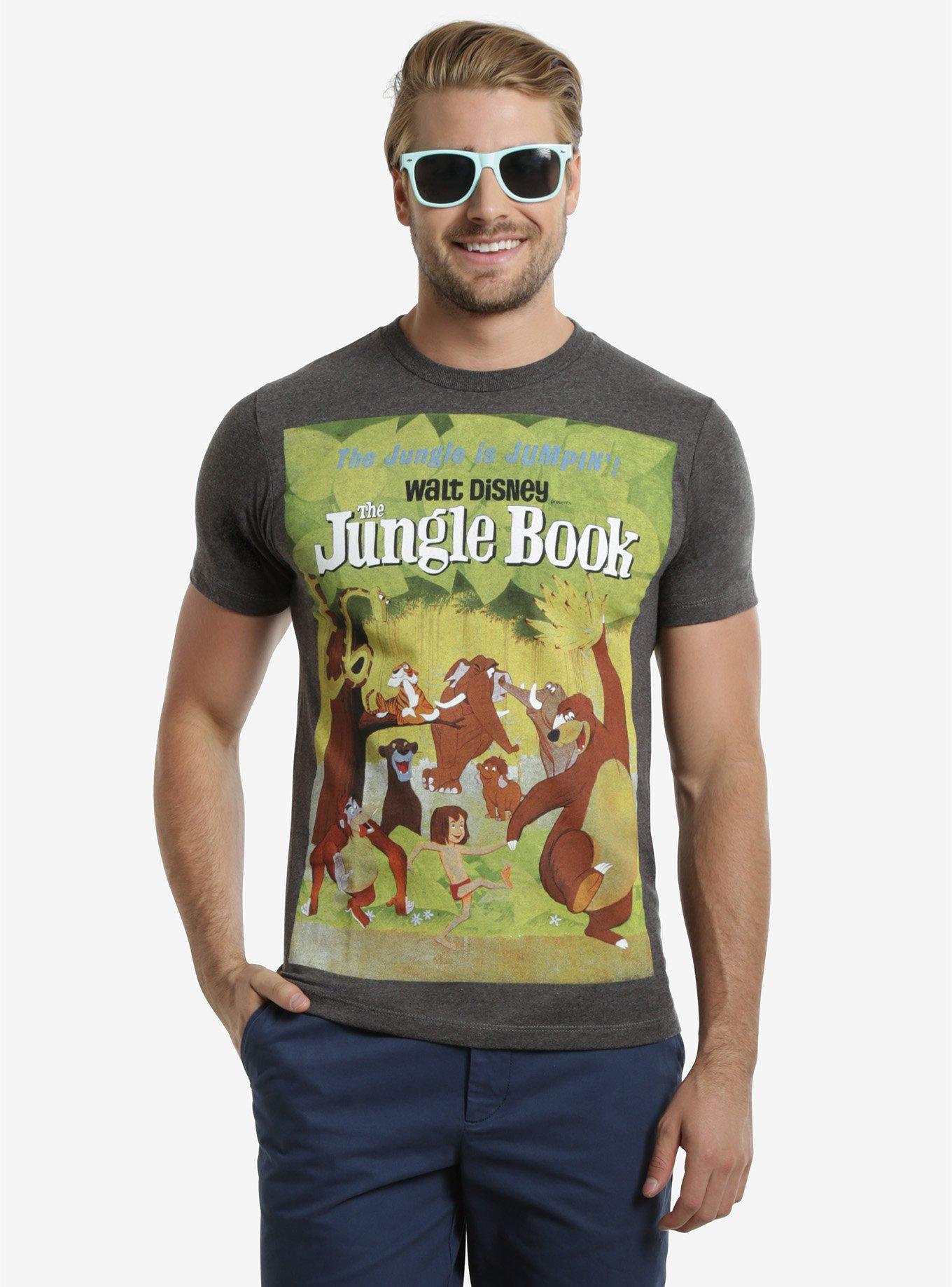 Disney The Jungle Book Poster T-Shirt, GREY, hi-res