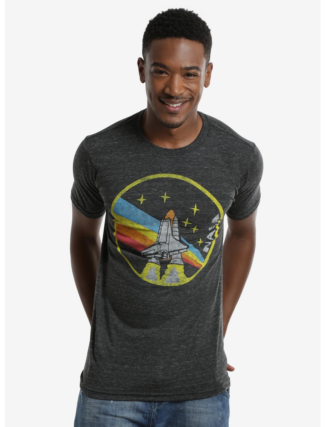 NASA Retro Graphic T-Shirt, CHARCOAL, hi-res
