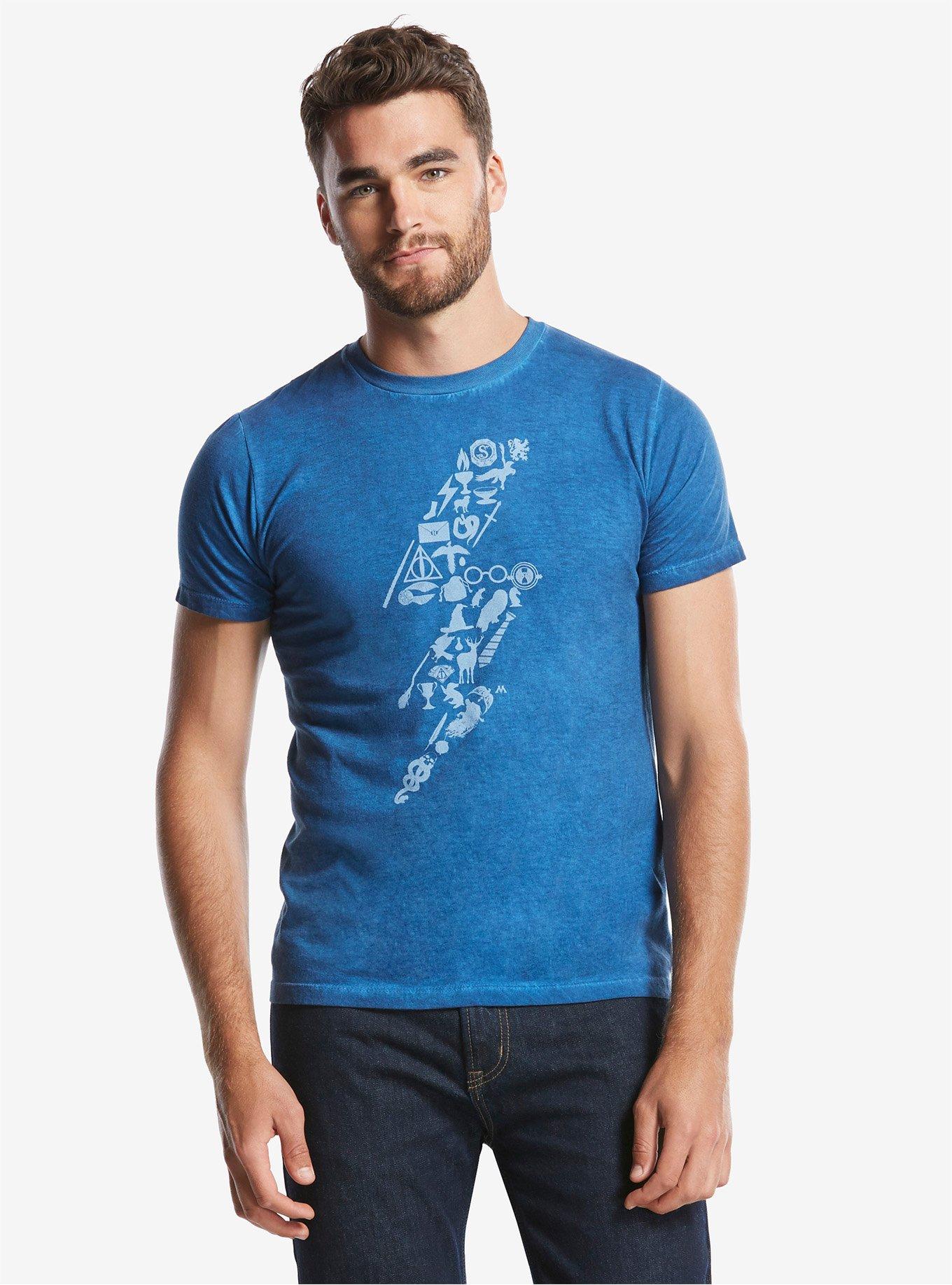 Harry Potter Lightning Bolt Symbols T-Shirt | BoxLunch