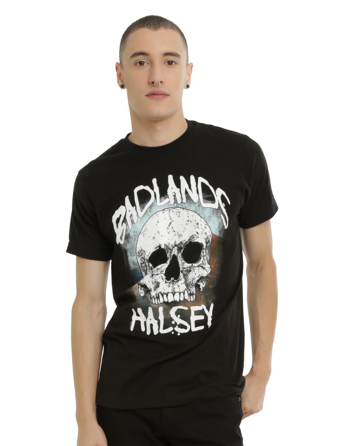 Halsey Badlands Skull Logo T-Shirt, BLACK, hi-res