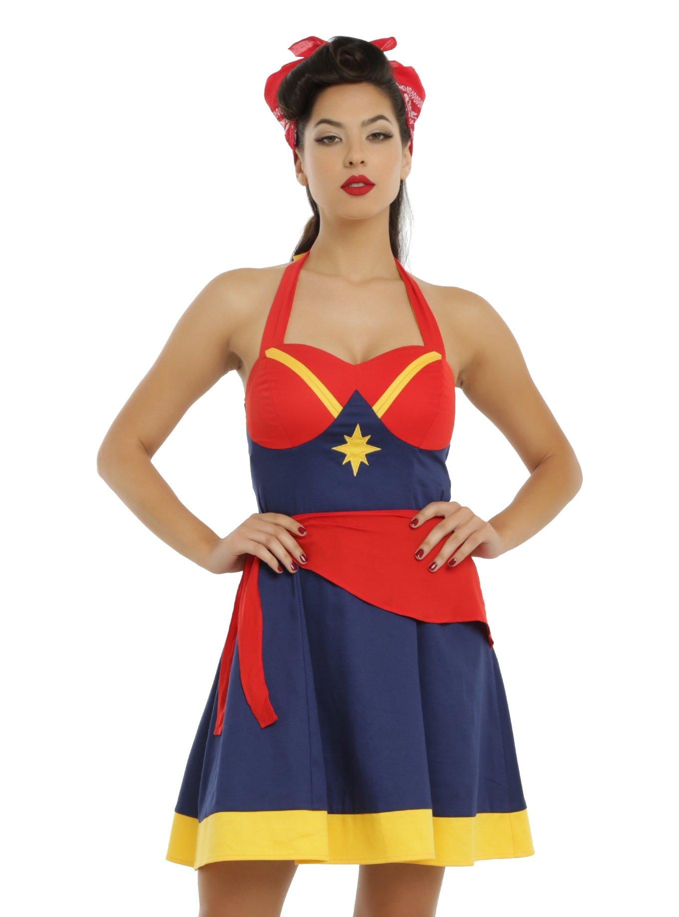 Her Universe Marvel The Marvels Captain Marvel Maxi Dress