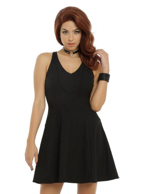 black widow dress Her Universe Women Of Marvel Gothic Black Lace Wedding denim a-line dress or just an evening Color:merlot