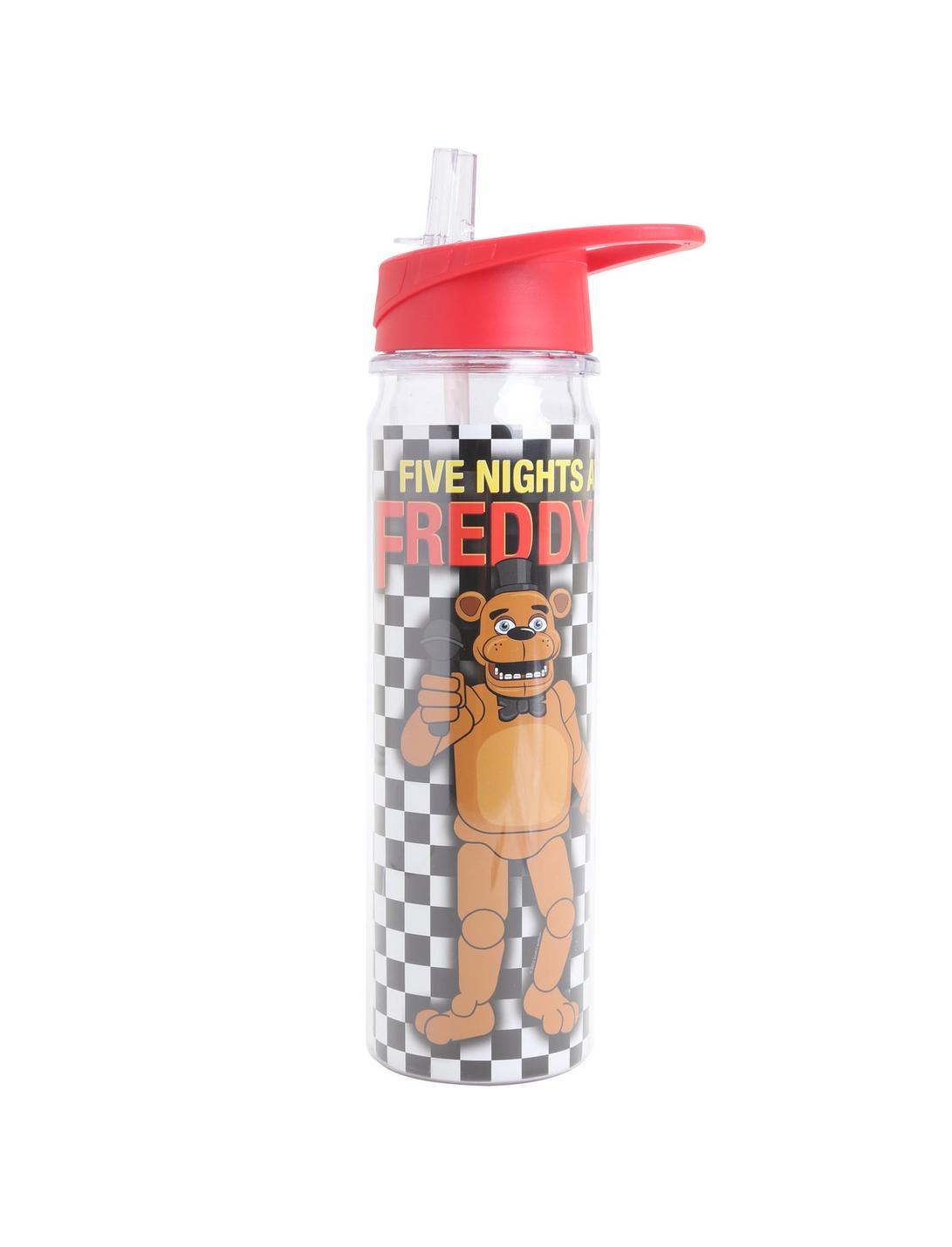 Five Nights At Freddy's Checkered Freddy Water Bottle, , hi-res