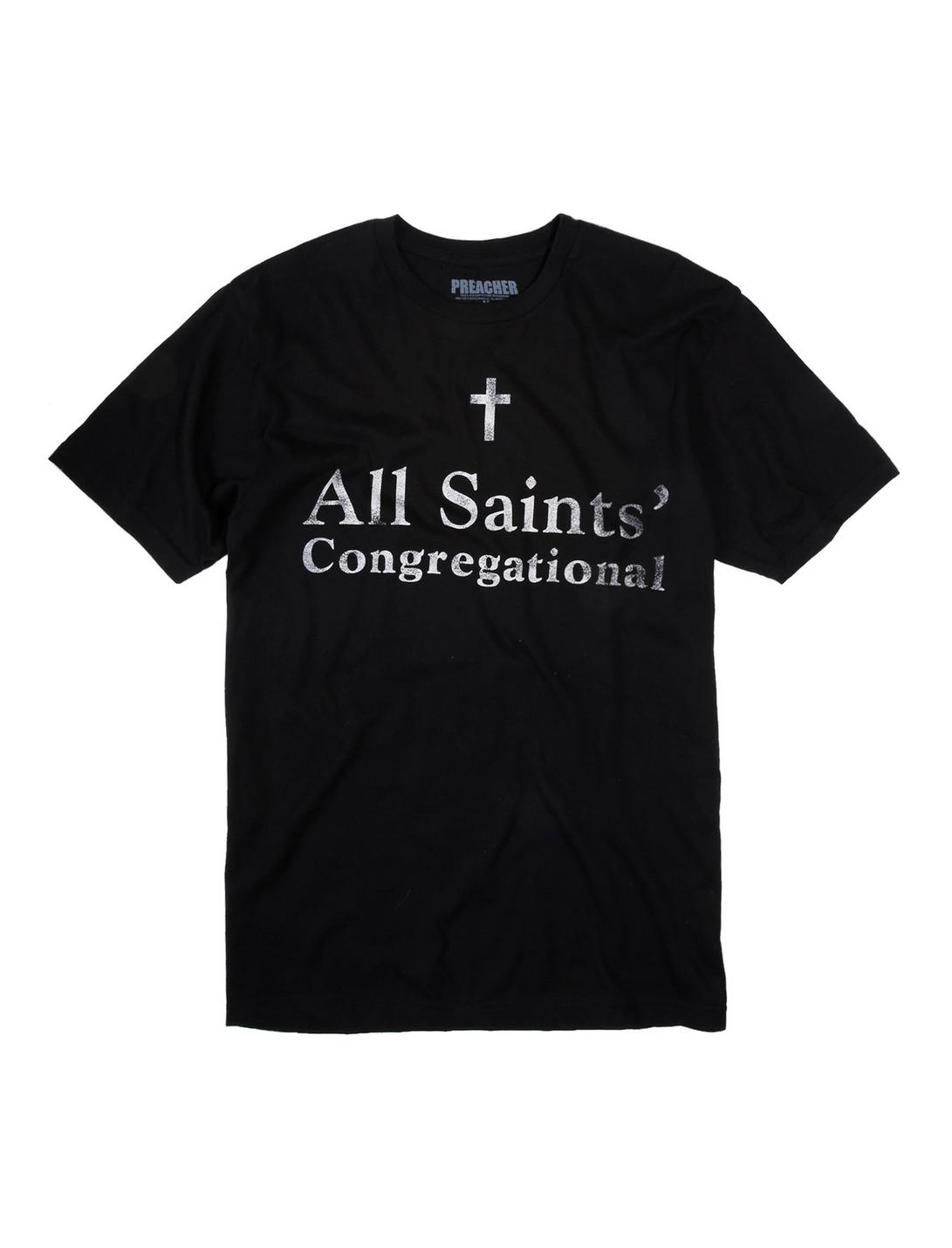 Preacher All Saints' Congregational T-Shirt, BLACK, hi-res