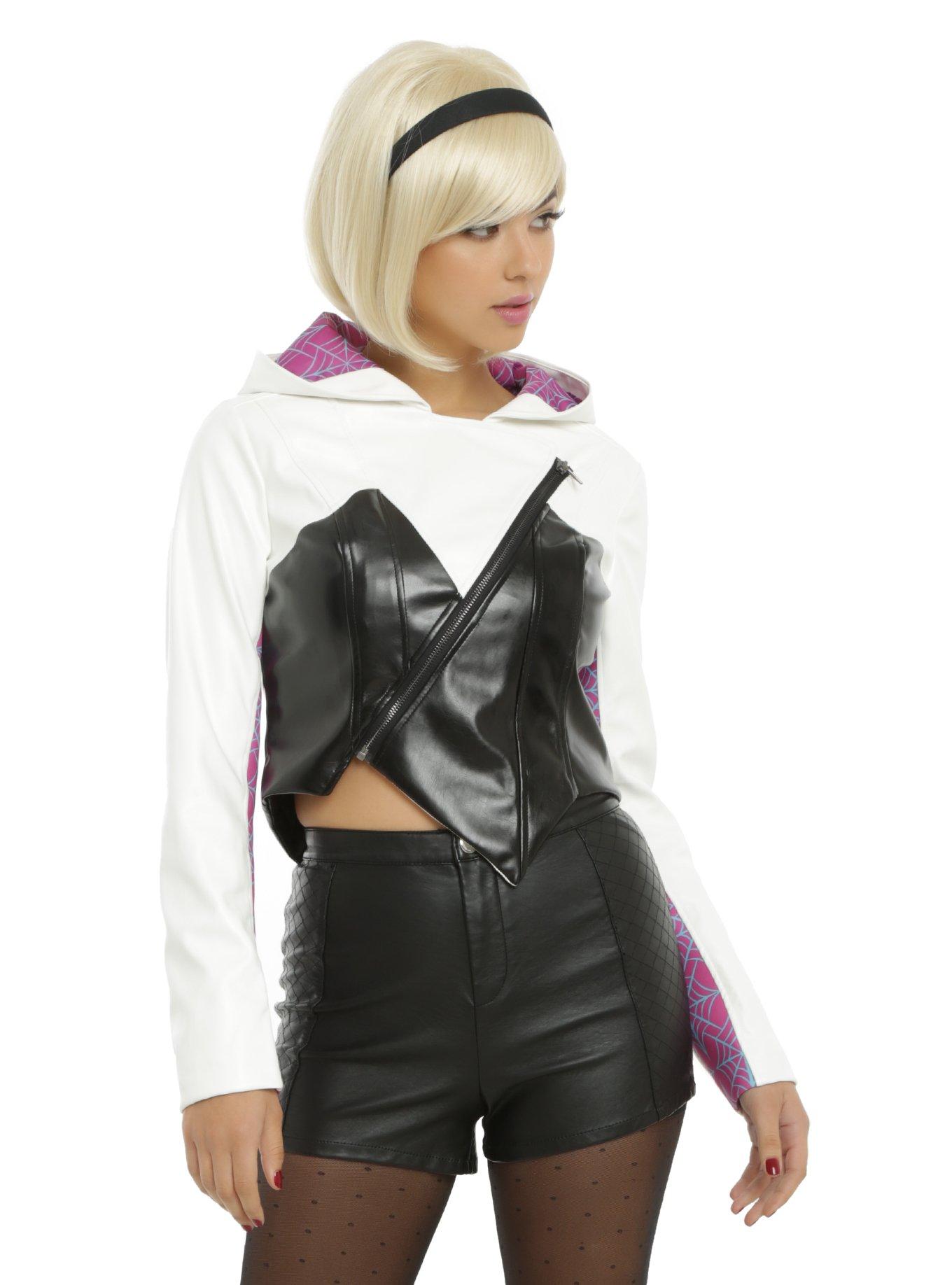 Her Universe Women Of Marvel Spider-Gwen Jacket, WHITE, hi-res