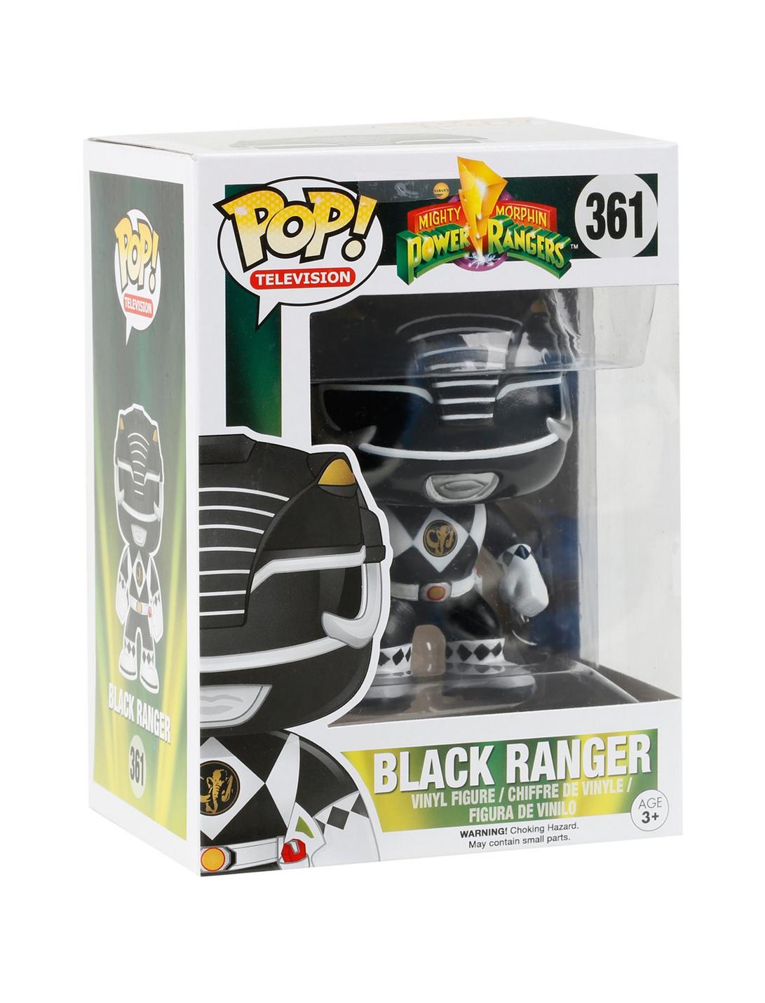 Funko Mighty Morphin Power Rangers Pop! Black Ranger Vinyl Figure, , hi-res