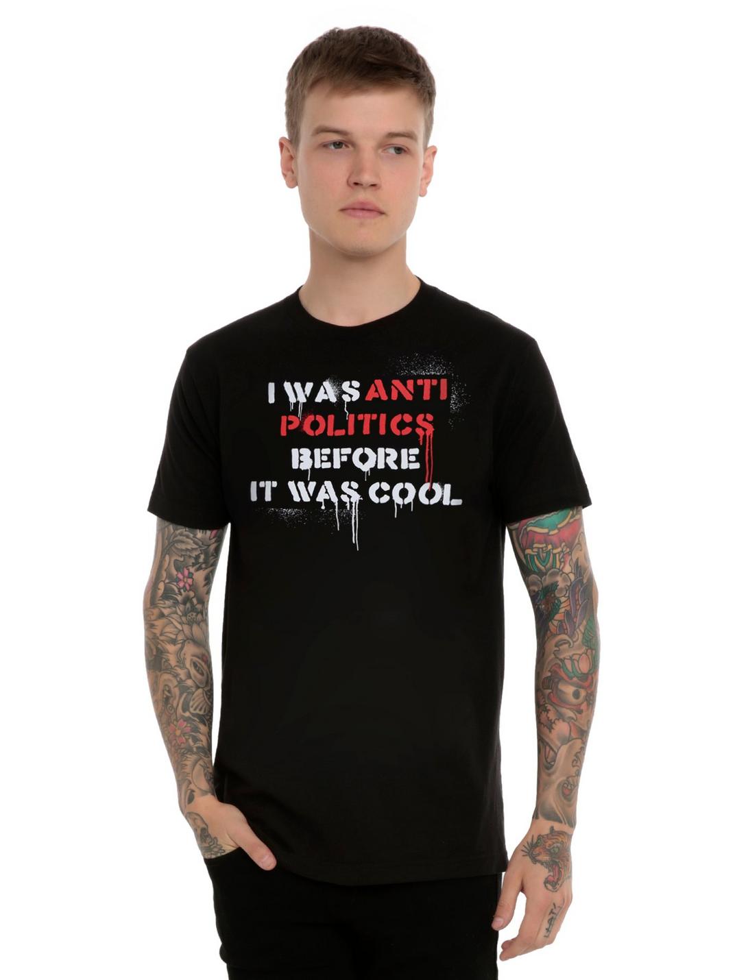 Anti-Politics T-Shirt, BLACK, hi-res