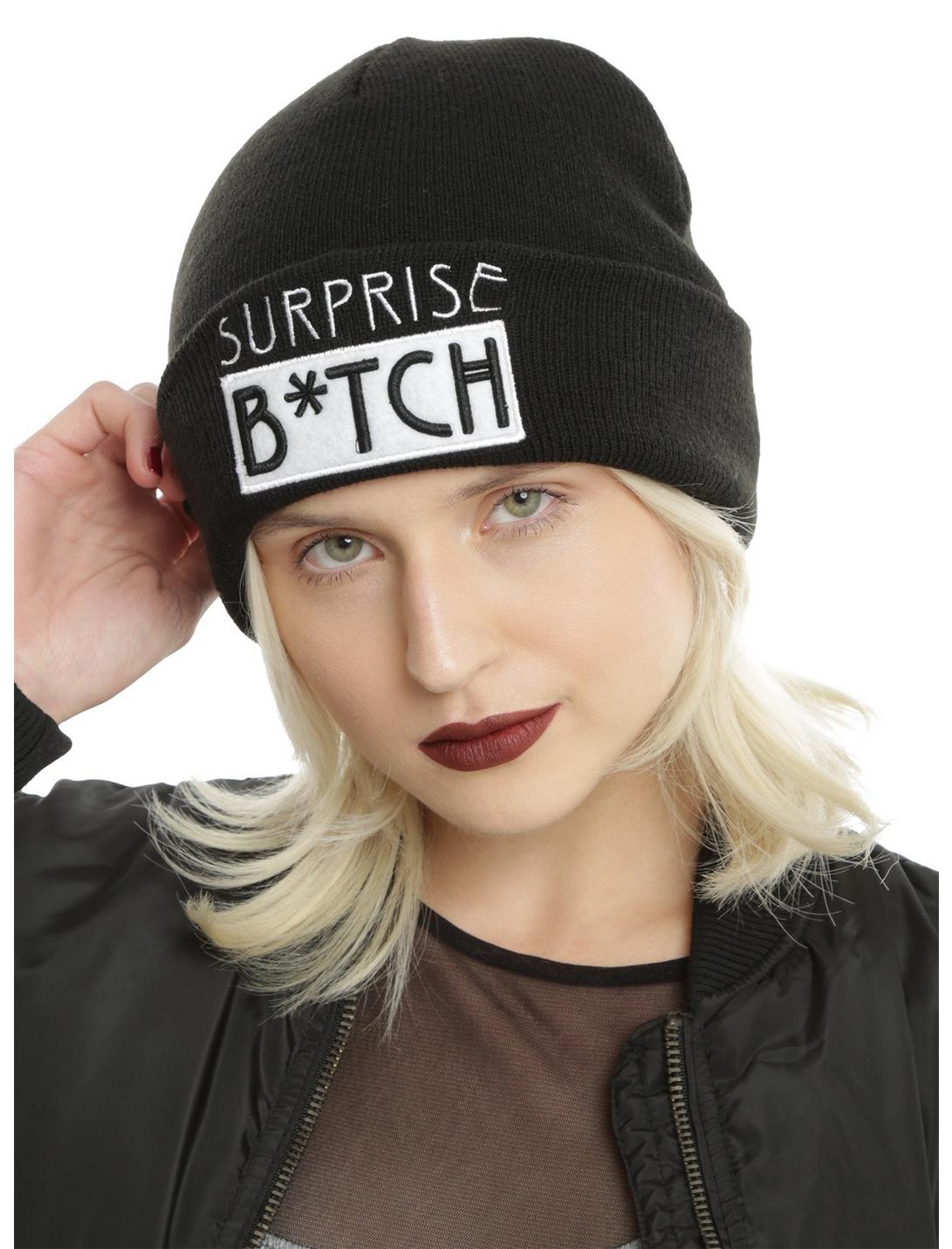 American Horror Story Surprise B*tch Watchman Beanie, , hi-res