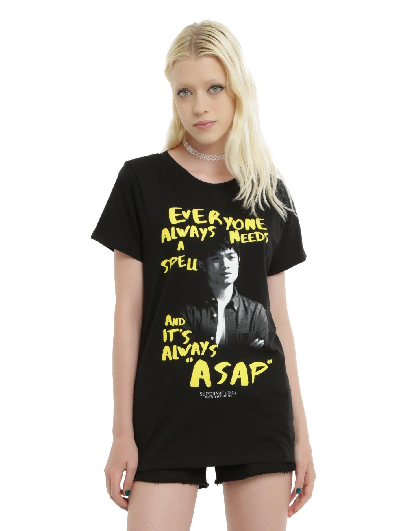 Supernatural Kevin ASAP Girls T-Shirt, BLACK, hi-res