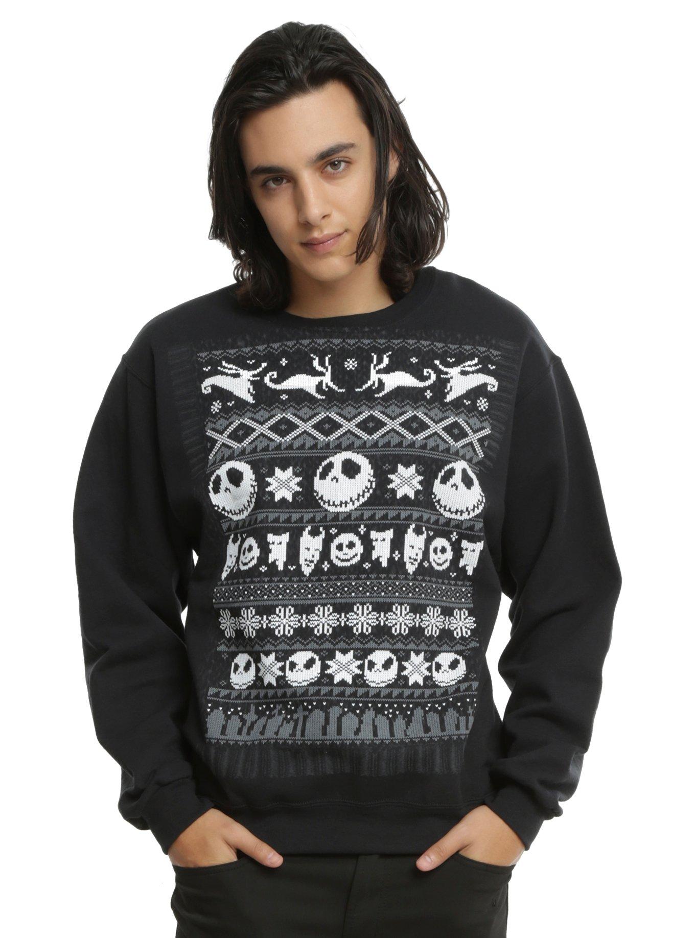 The Nightmare Before Christmas Fair Isle Sweatshirt Hot Topic