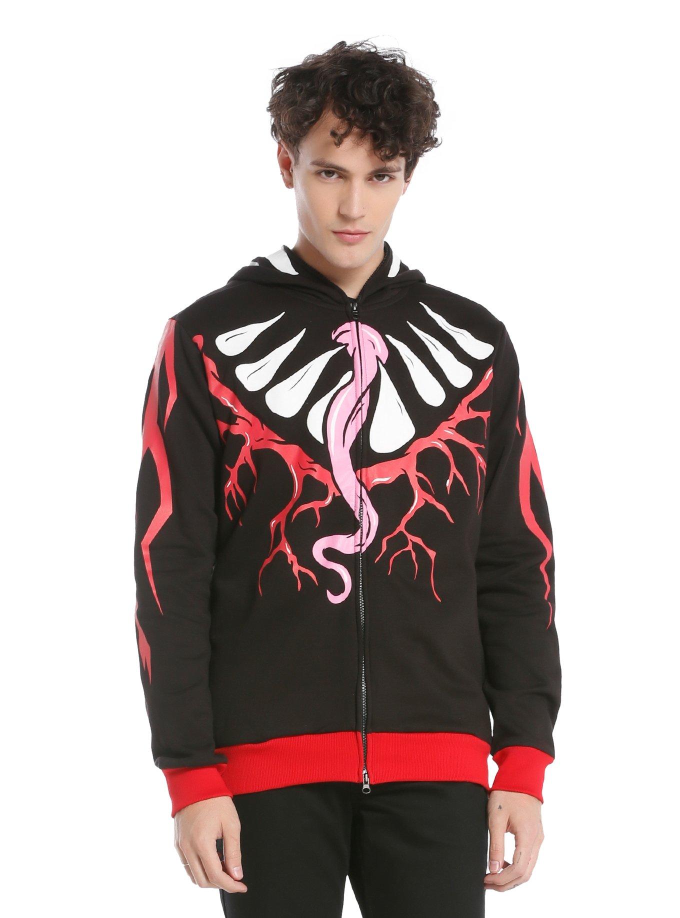 WWE Finn Balor Demon King Costume Full Zip Hoodie Hot Topic