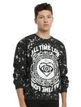 All Time Low Splatter Sweatshirt, BLACK, hi-res