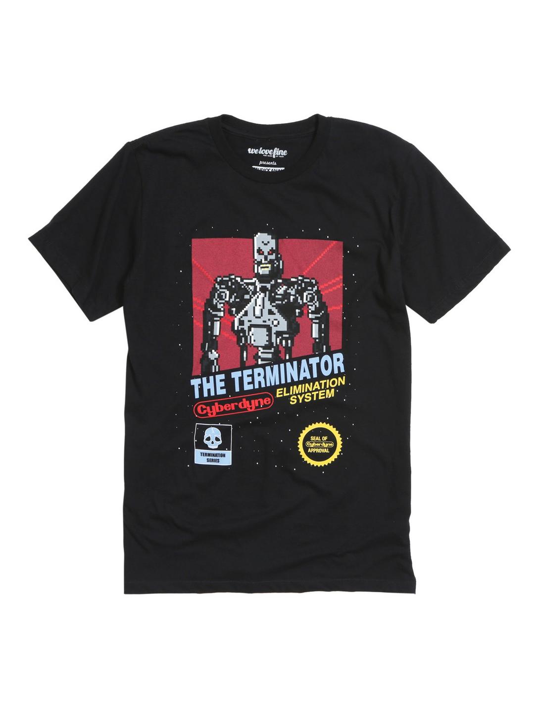 The Terminator Termin8-Bit T-Shirt, BLACK, hi-res