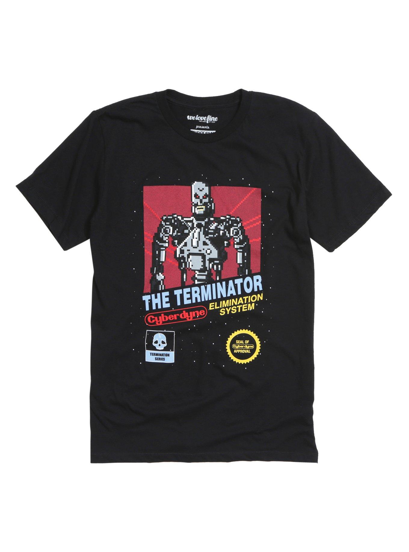 The Terminator Termin8-Bit T-Shirt, BLACK, hi-res