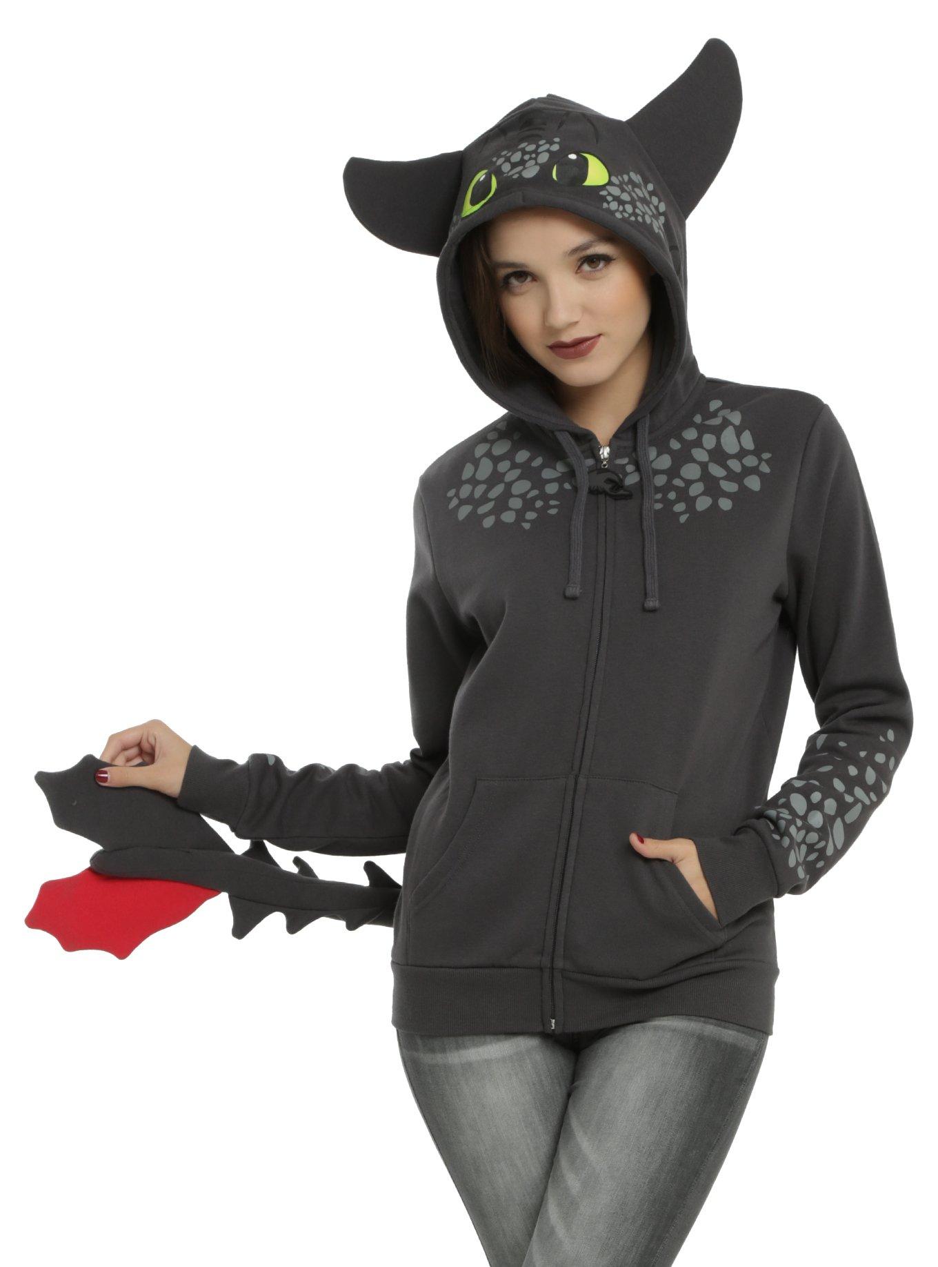 Toothless hoodie with discount ears