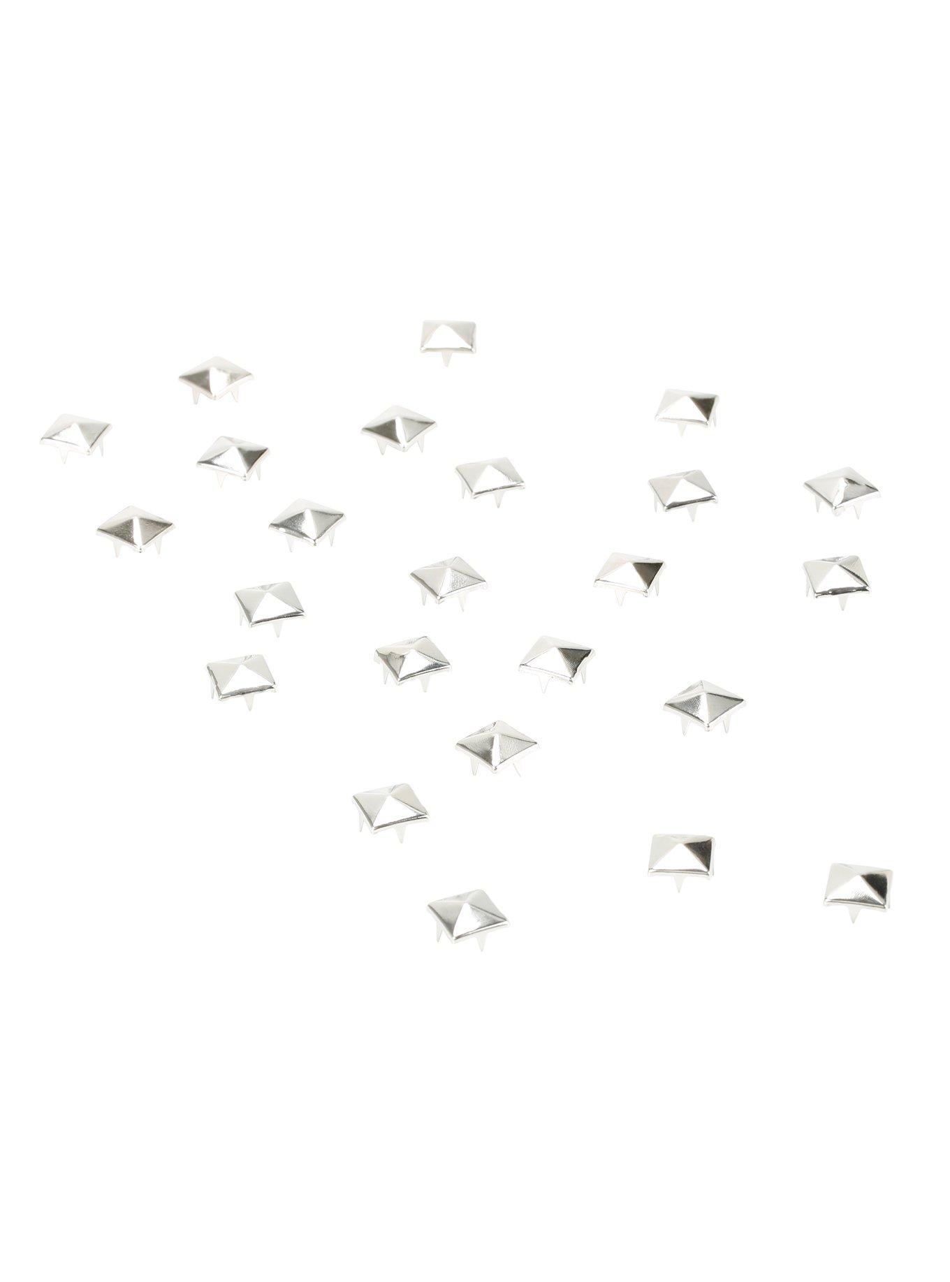 Silver Pyramid Stud DIY 24 Pack, , hi-res