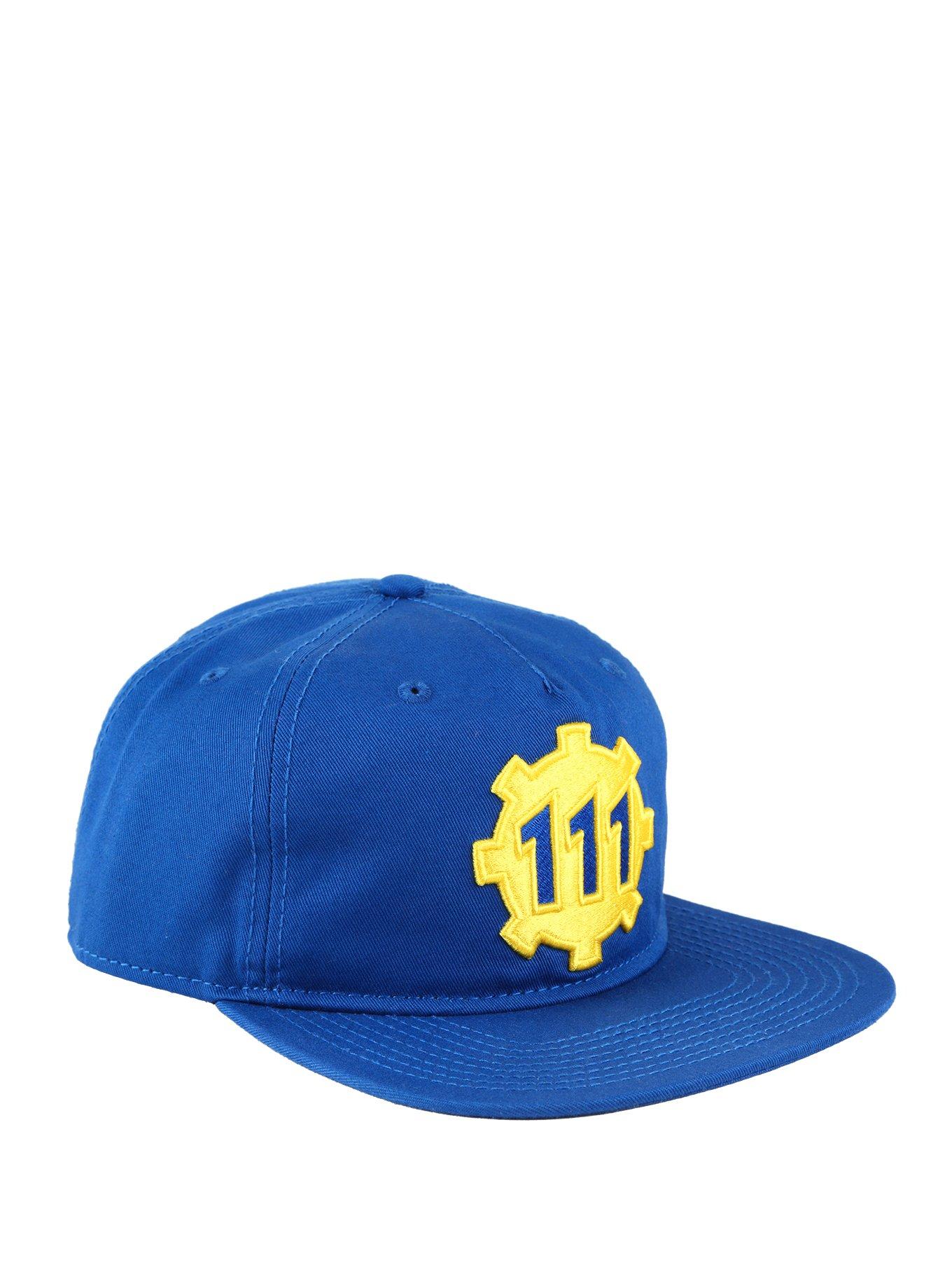 Fallout Vault 111 Gear Logo Snapback Hat, , hi-res