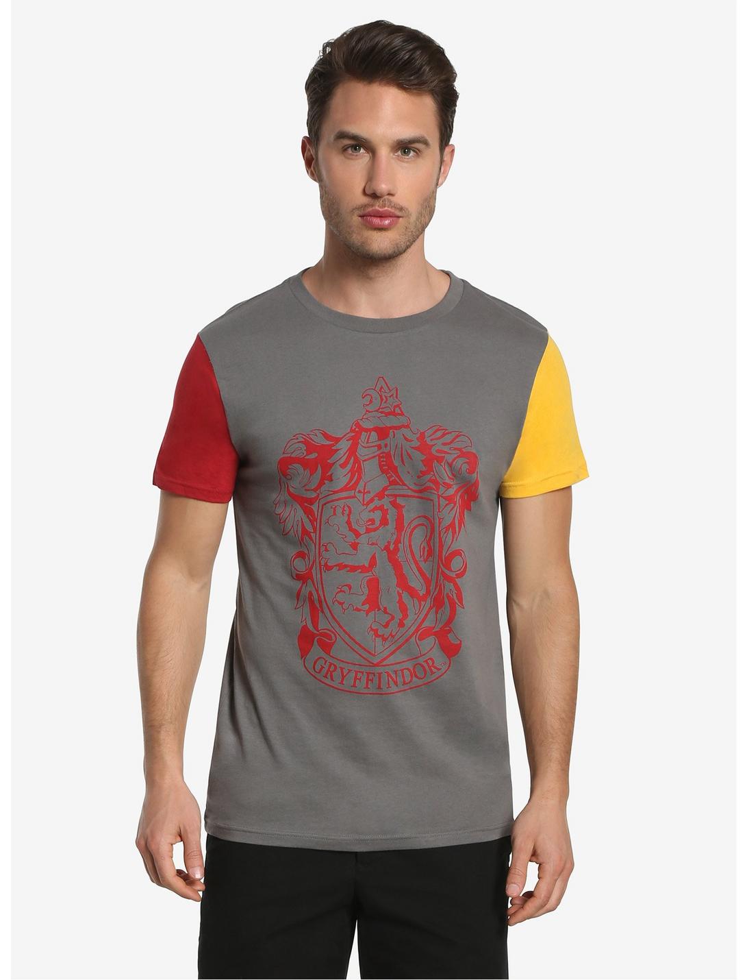 Harry Potter Gryffindor Colorblock T-Shirt, BLACK, hi-res