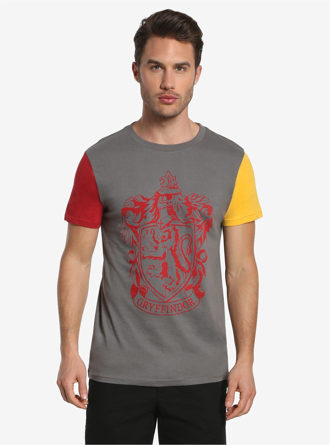 Harry Potter Gryffindor Colorblock T-Shirt, BLACK, hi-res