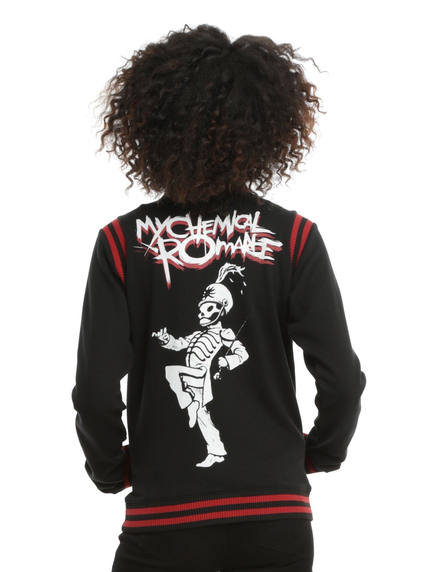 My Chemical Romance Black Parade Girls Varsity Jacket, BLACK, hi-res